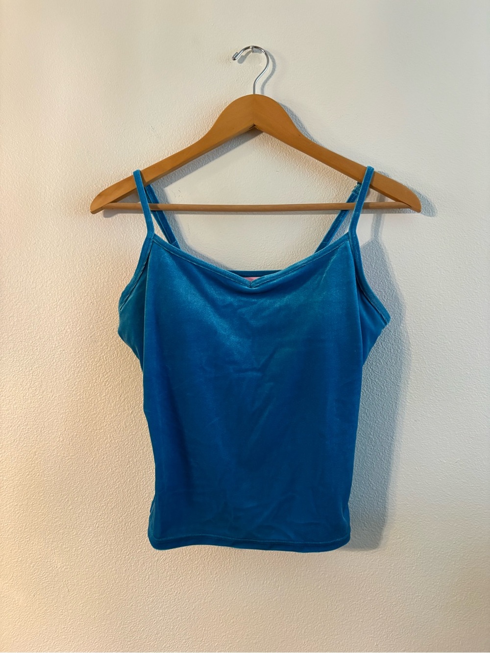 Lilly Pulitzer Teal Blue Velvet Cami